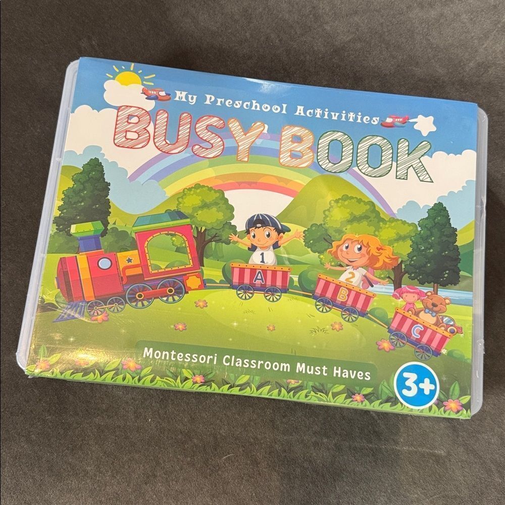 My Preschool Activities Busy Book for Toddlers 2-4 in Storage Box NEW